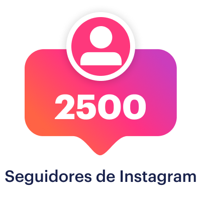 2500 seguidores de Instagram