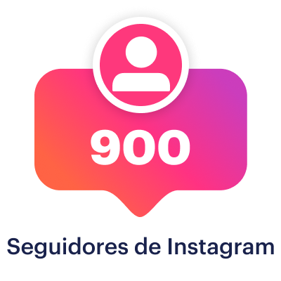 900 seguidores de Instagram